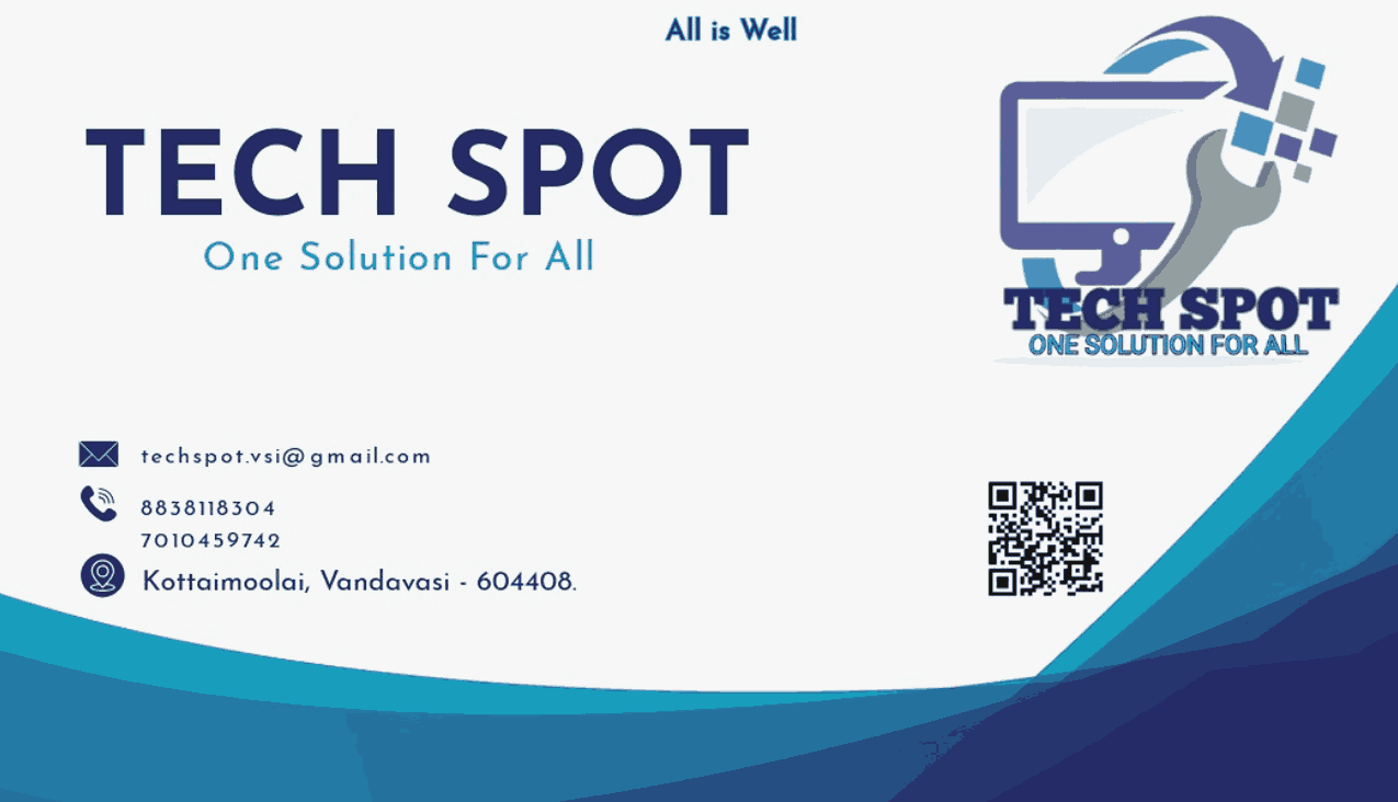 Tech Spot computer shop in vandavasi